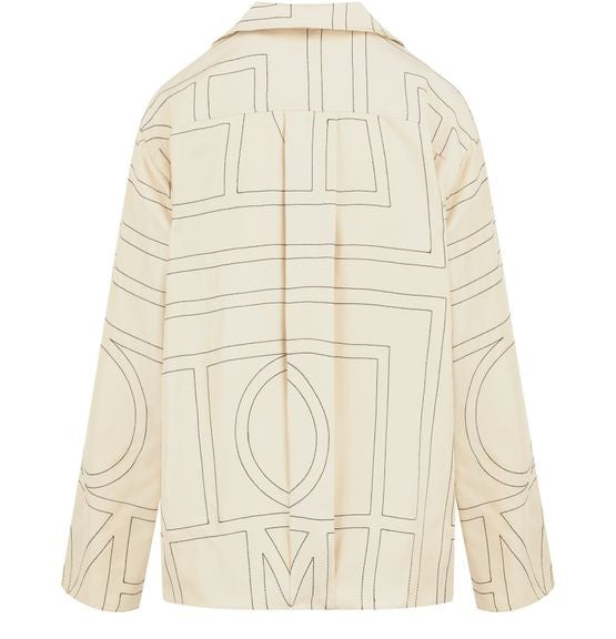 TOTEME モノグラム パジャマシャツ シルク - Image 3