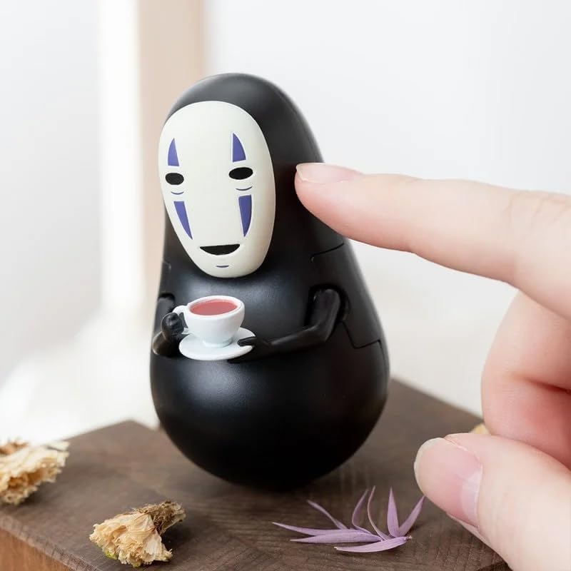 More! Wobbly Roly-Poly Collection YR-MC04 Spirited Away Tea Cup and Kaonashi