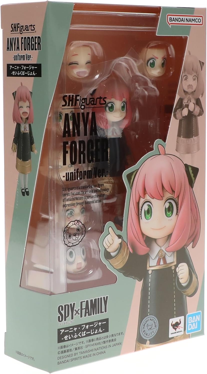 S.H. Figuarts SPY x FAMILY Anya Forger Seifukuba-jon Approx. 3.1 inches (80 mm), ABS & PVC Pre-painted Action Figure