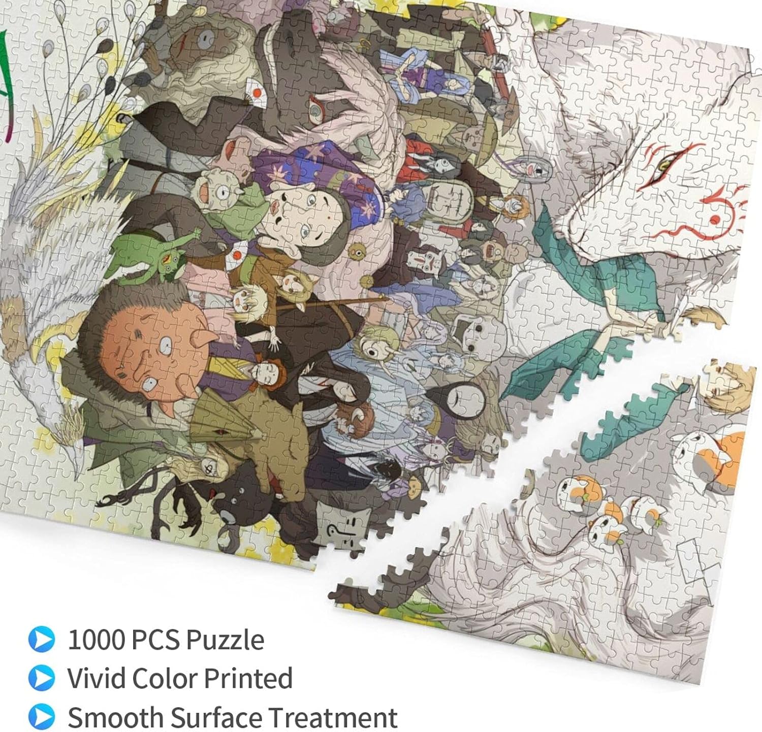 Natsume's Book of Friends Puzzle, 1000 Pieces, Wooden Puzzle, Handmade Gift, Educational Toy, Happy New Year, Gift, Birthday, Christmas Gift, For Adults, Kids, Fashion Accessories, Popular Anime, Room