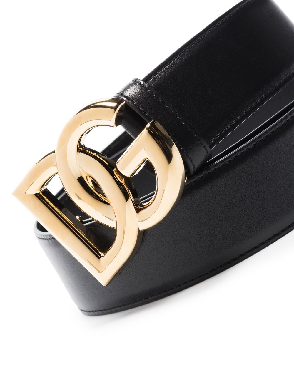 Dolce  Gabbana ドルチェ＆ガッバーナDGロゴレザーベルト - Image 3