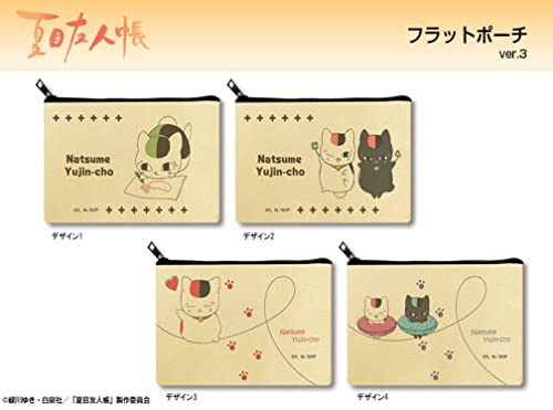 夏目友人帳 フラットポーチ Ver.3 ニャンコ先生 & 黒ニャンコ B