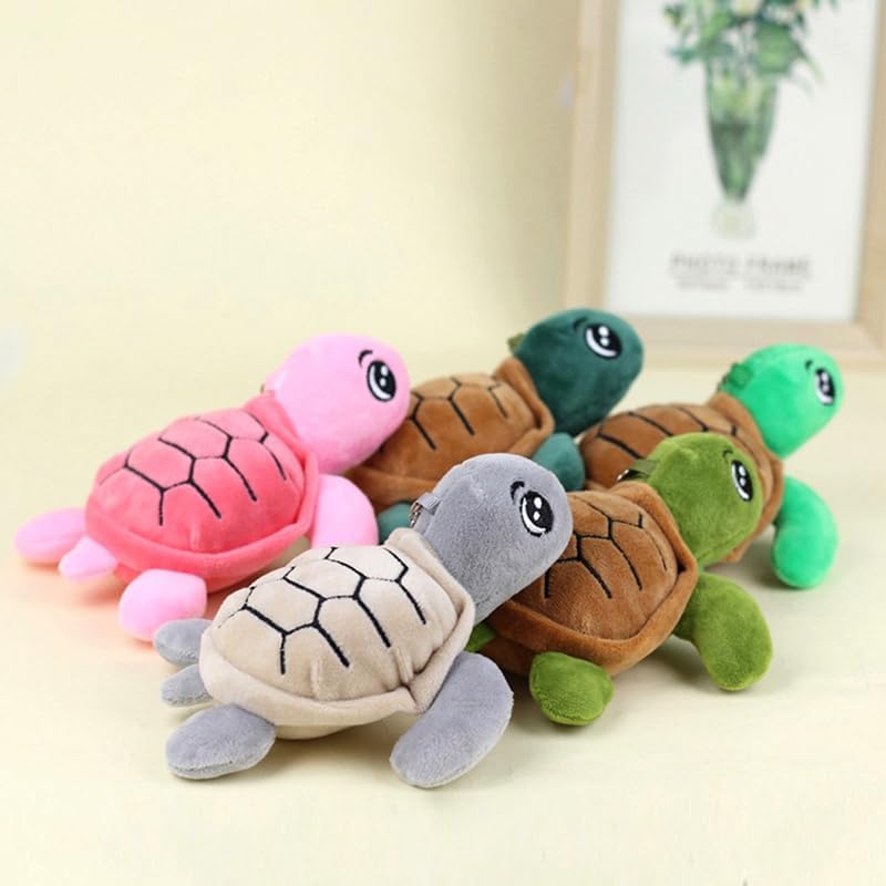 Yavoluy Plush Turtle Turtle Keychain Keychain Cute Pendant Bag Charm Plush Mascot Turtle Toy, green