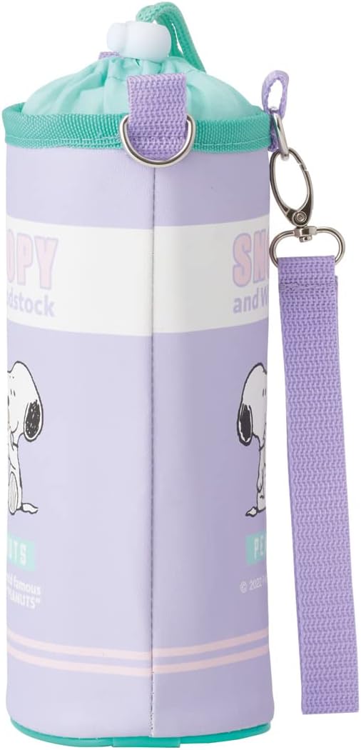 Skater Bottle Cover, Water Bottle Case, Children's Bottle Case, Plastic Bottle Cover, Multi-Size, Snoopy, Pop Color PVPF7-A