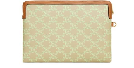 CELINE Small pouch with strap cuir Triomphe in toile Triomphe et veau - Image 3