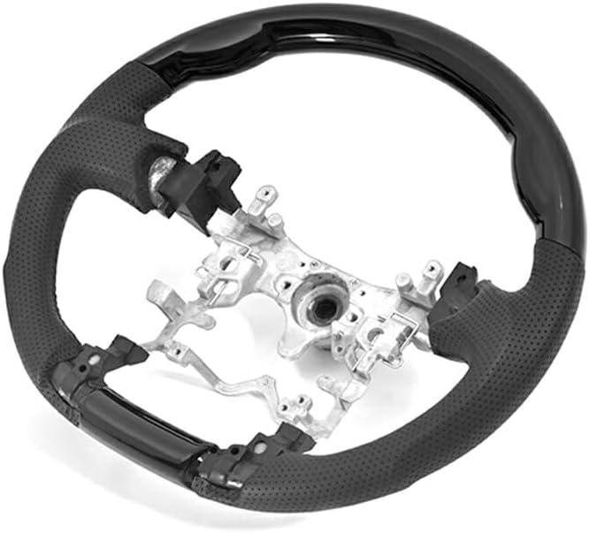 HELIOS ZVW 30 Early Late Prius Interior 3-Piece Set, Piano Black, Steering Interior Panel, Shift Knob Set, 30 Series