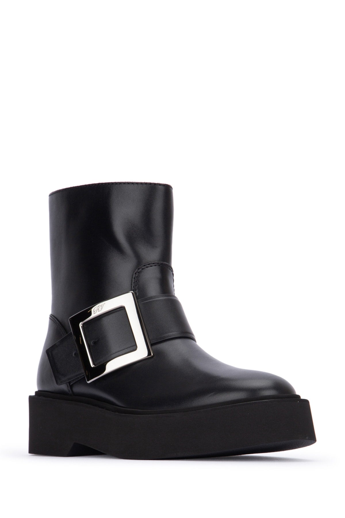 Roger Roger Vivier Viv Rangers High Met Bikers Bootie - Image 3