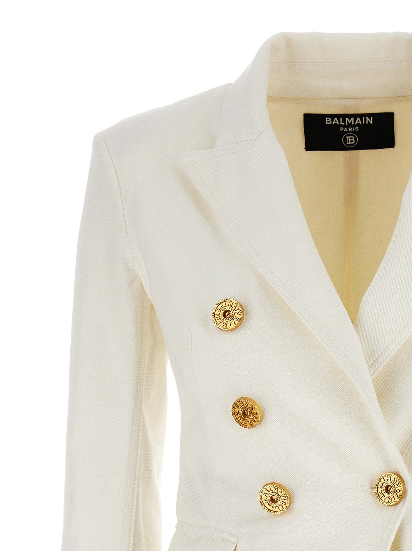 Balmain バルメイン二重胸肉デニムブレザー - Image 3