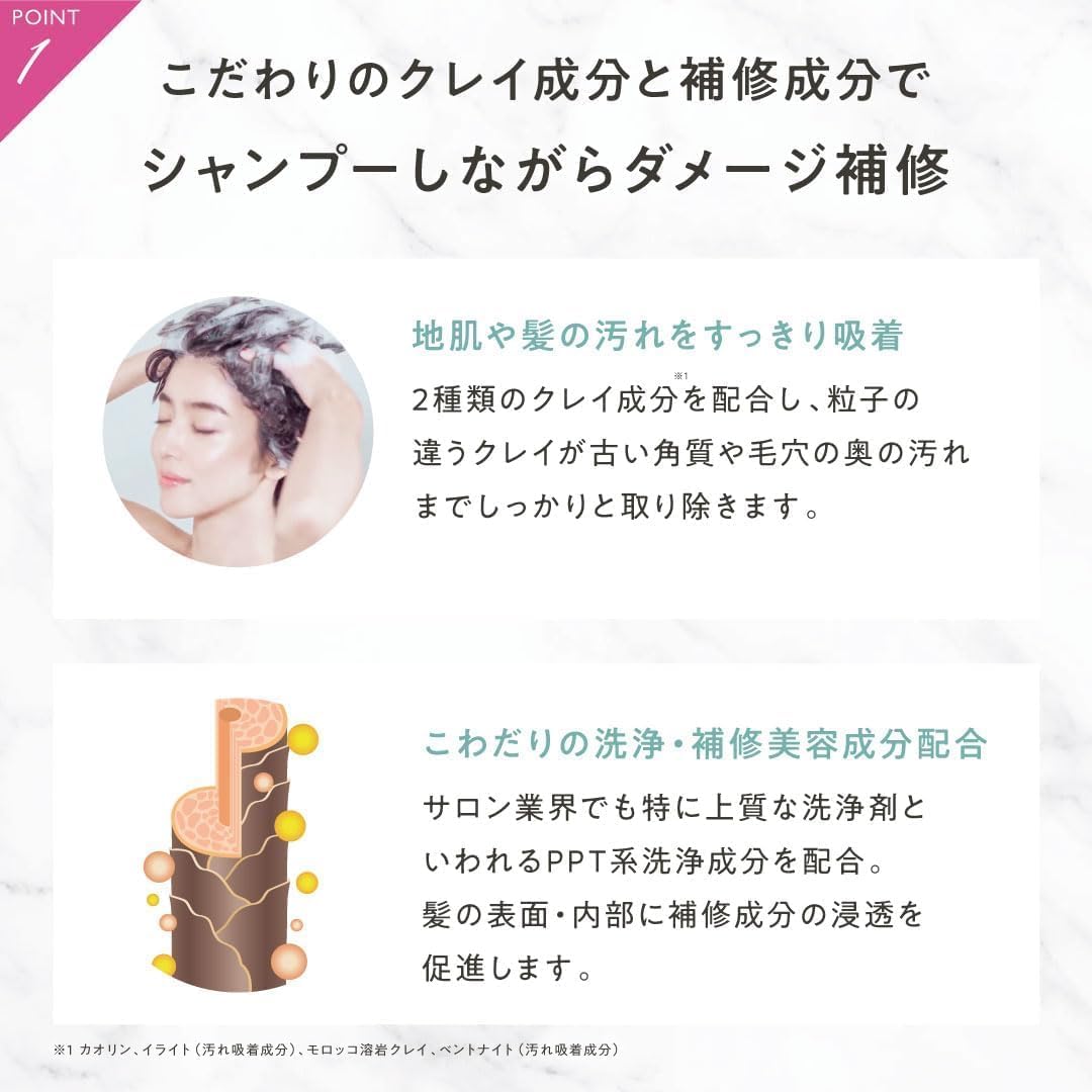 CLAYGE Treatment M, Moist and White Jasmine & Musk Scent, Refill, 13.5 fl oz (400 ml) (x1), Single Item