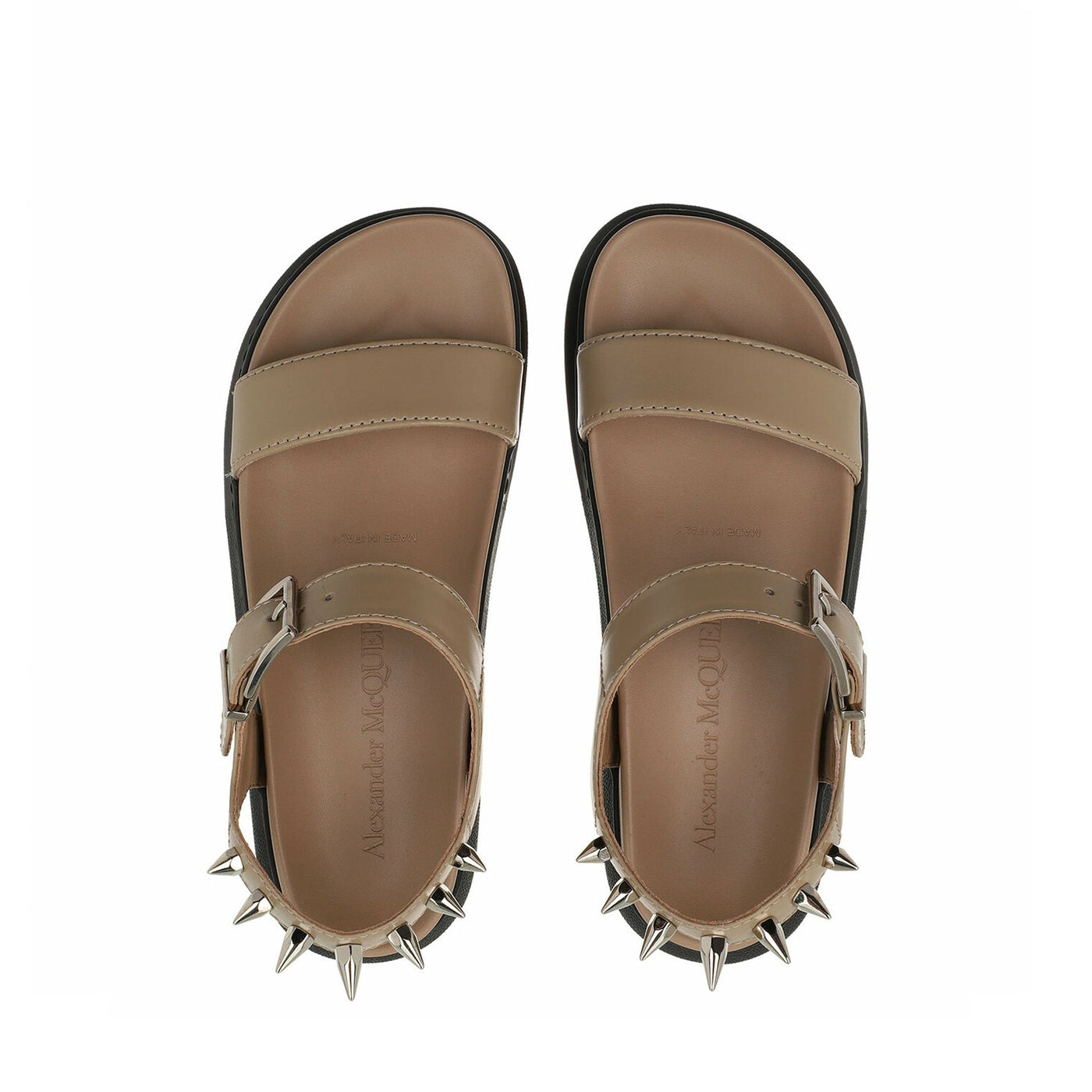 Alexander Mcqueen アレクサンダーマックイーンスパイクレザーサンダル - Image 3