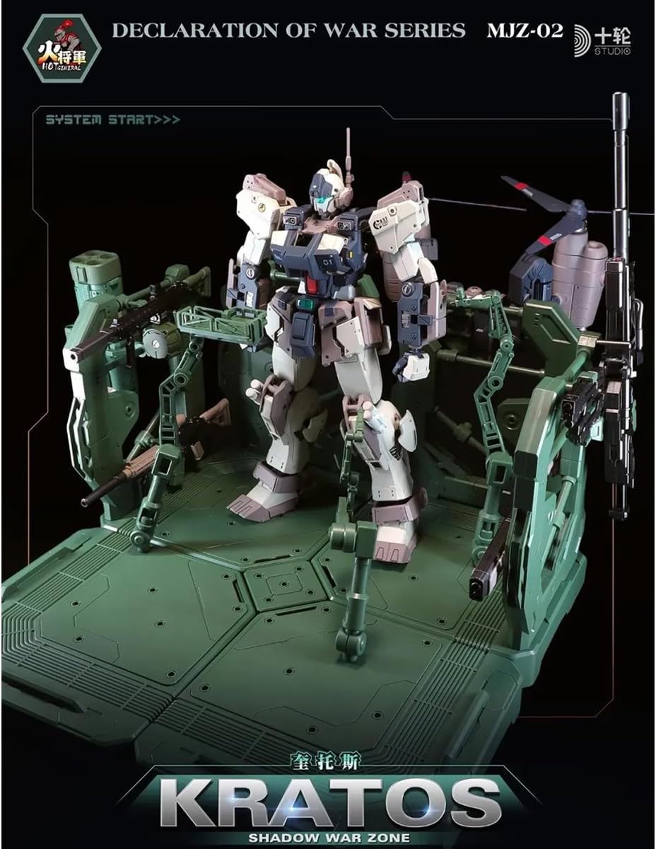 HiPlay Fire General, HOT GENERAL, Dark Shadow Battlefield, Hardcore SF Series, Claytos, Deluxe Edition, 1/100 Scale, Alloy, Pre-Painted Finished Product, Armored Action Figure