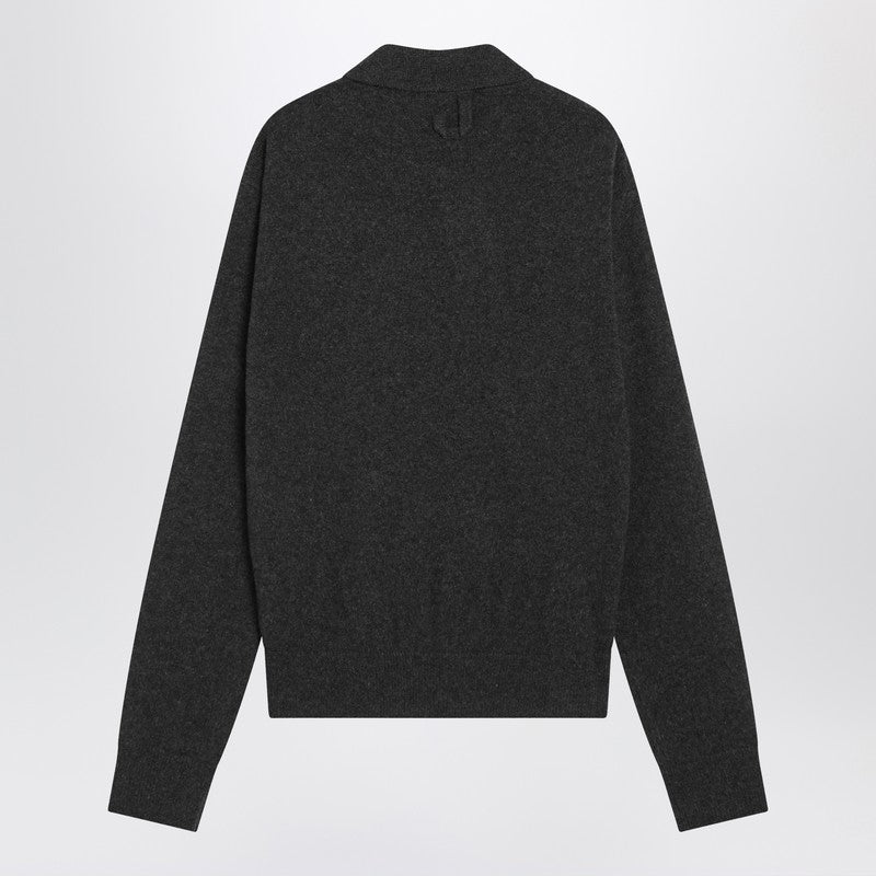 Jacquemus ジャックエマスダークグレーウールとカシミアカーディガン - Image 3