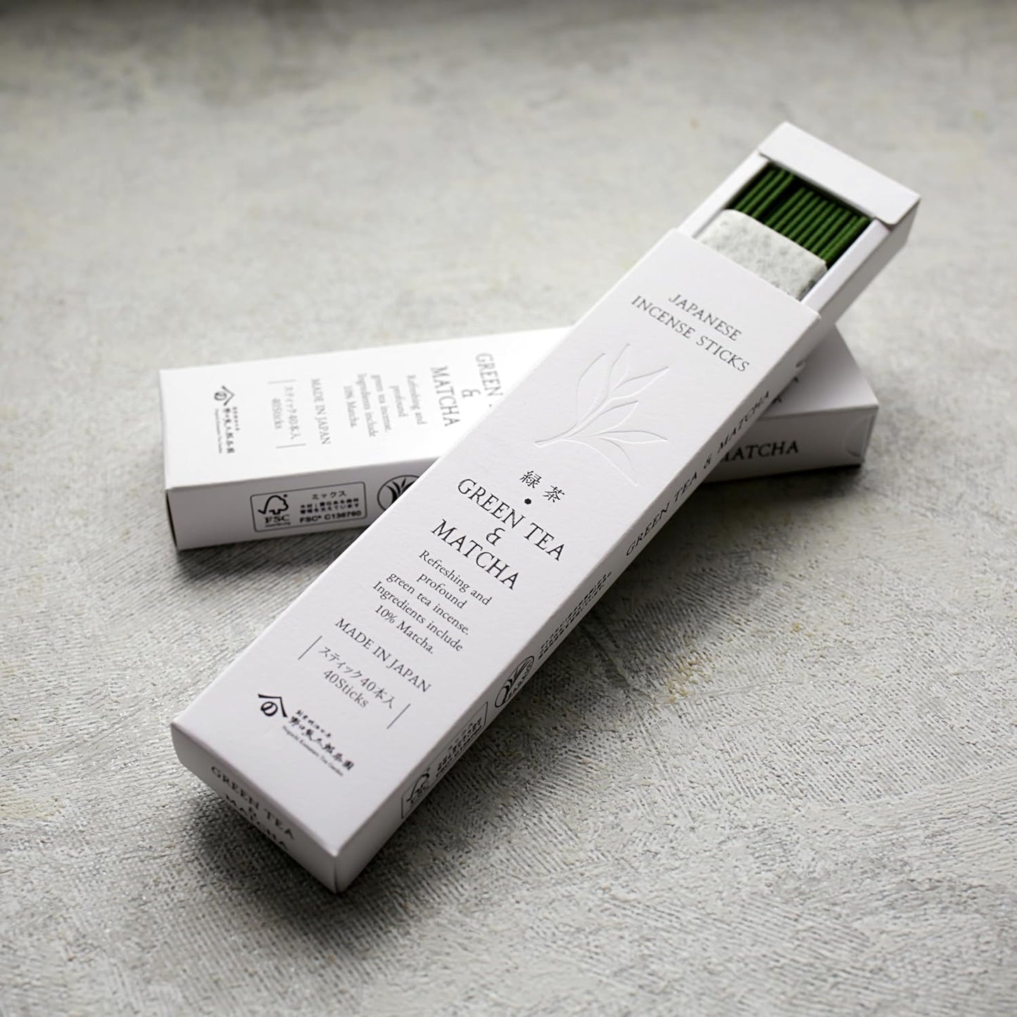 Noguchi Kumataro Tea Garden Incense Incense, Green Tea and Matcha Scent, Approx. 40 Sticks, Sandalwood, Awaji Island, Deodorizing, Ama-Made in Japan, Gift Gift