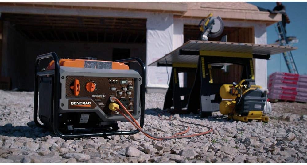 Generac GP3500iO Open Frame RV Ready Inverter Generator - 3500 Starting Watts with PowerRush Technology