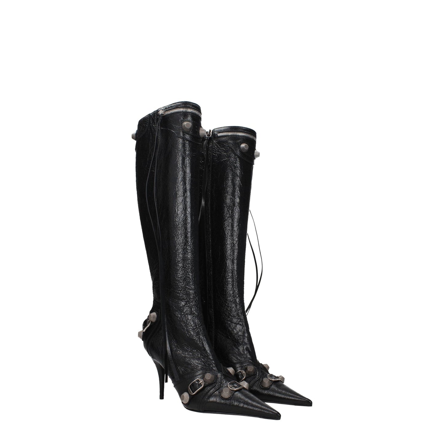 Balenciaga Boots Women Leather Black - Image 3