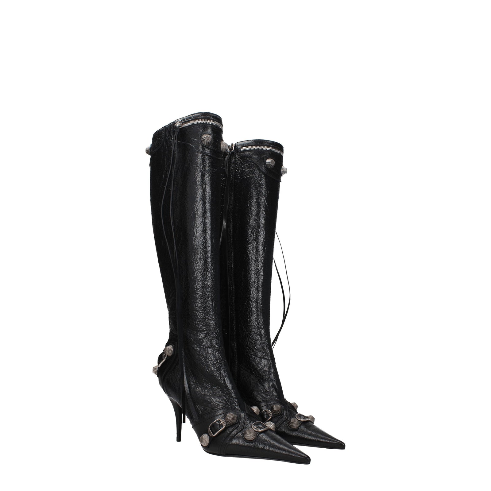 Balenciaga Boots Women Leather Black - Image 3