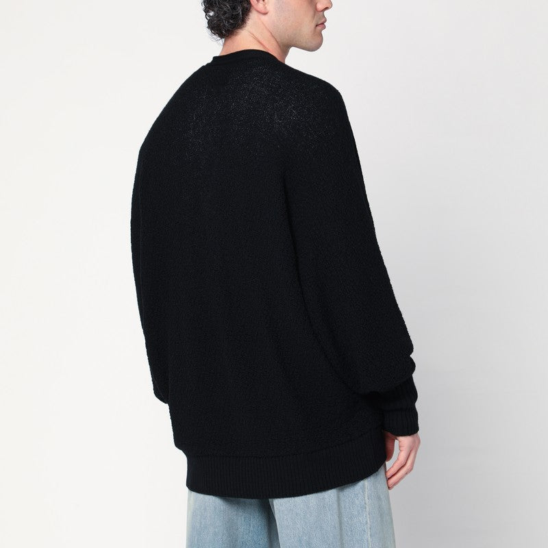 Needles 針の黒いウールカーディガン - Image 3