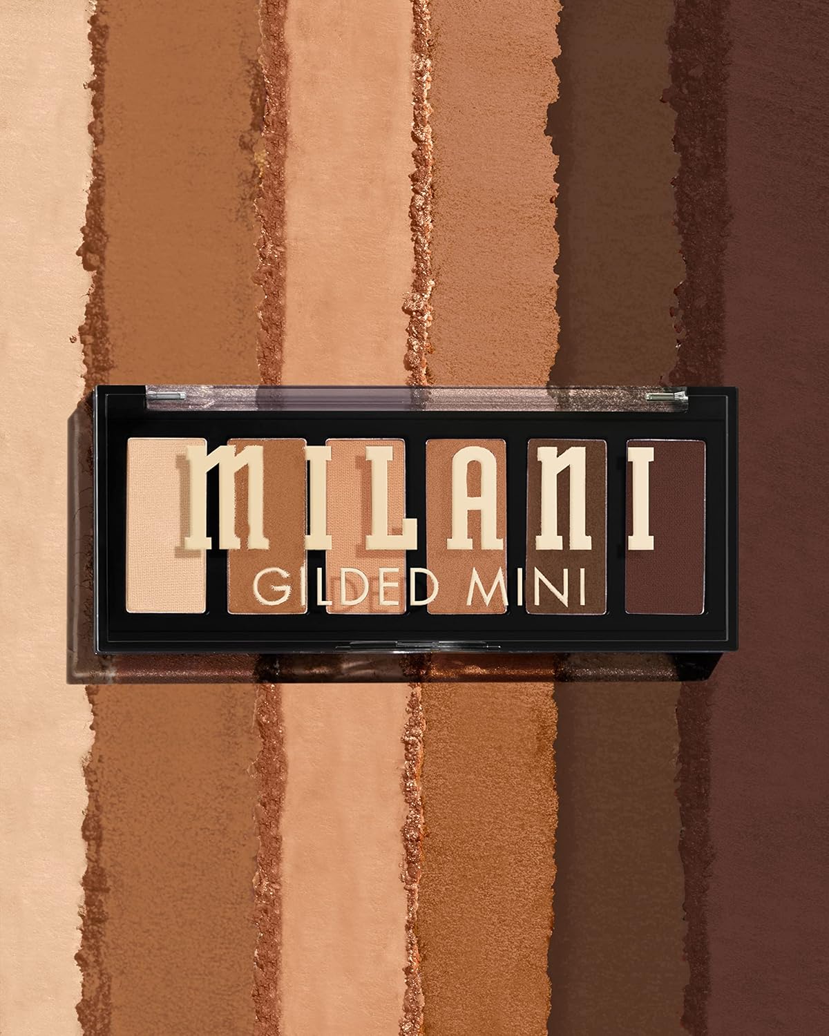 Milani Mini paleta de sombras de ojos dorada con 6 tonos mate y brillantes - Whiskey Business