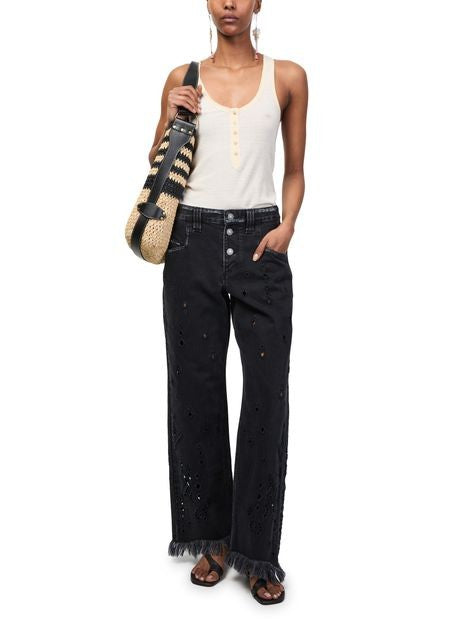 ISABEL MARANT Bayia raffia shoulder bag - Image 3