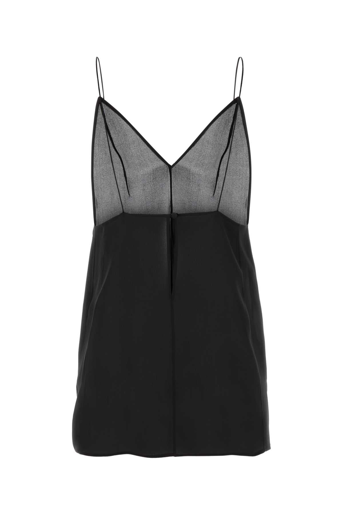 Khaite カイトブラックシルクタルシートップ - Image 3
