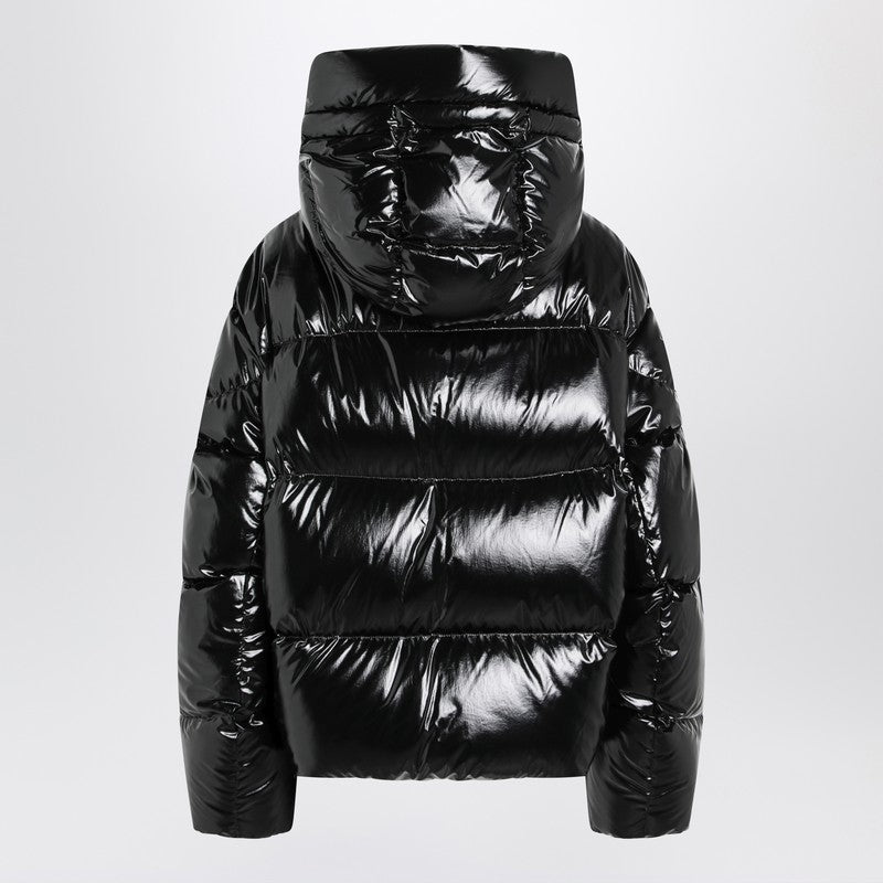 Moncler モンクラーxエドワードエンニンフルブラックシャイニーナイロンフード付きジャケット - Image 3
