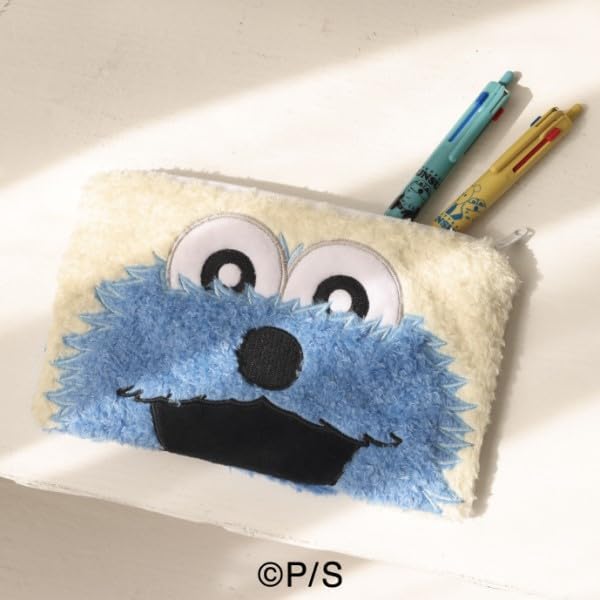 Ensky Puppet Sunsun Fluffy Flat Pouch, Approx. 4.7 x 7.9 x 0.4 inches (120 x 200 x 10 mm), Polyester