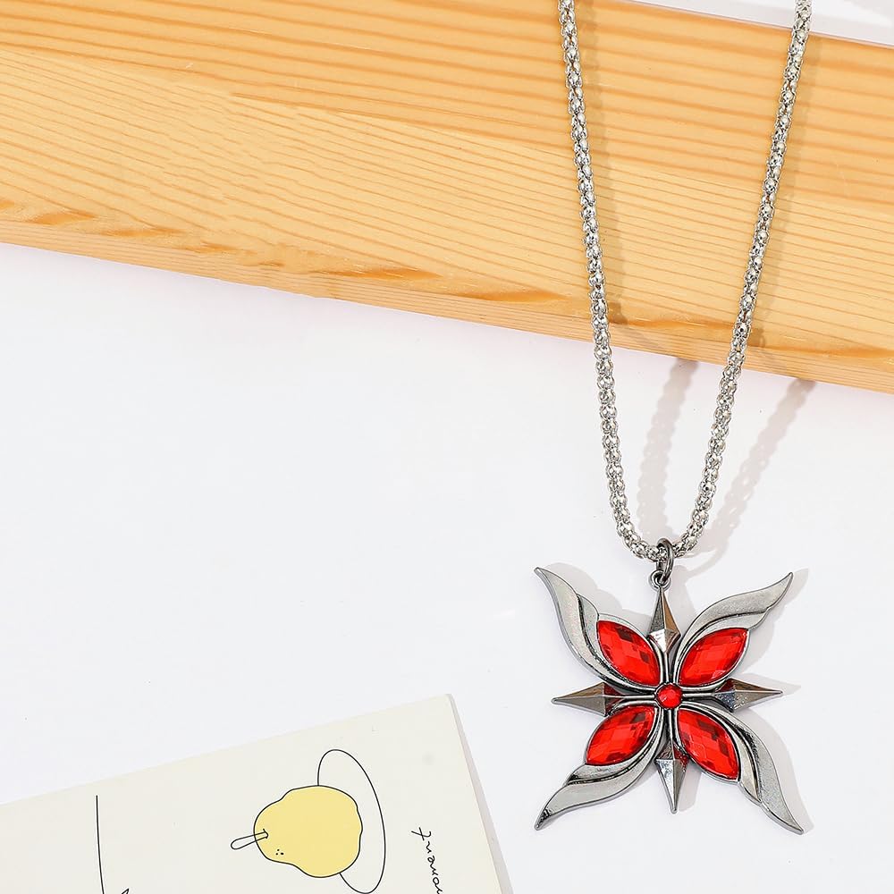 Akixen Haragin Amateur Arlecchino Necklace, Cosplay, Anime, Tools, Lightweight, Accessory, Fashion Accessory, Halloween, Christmas Gift