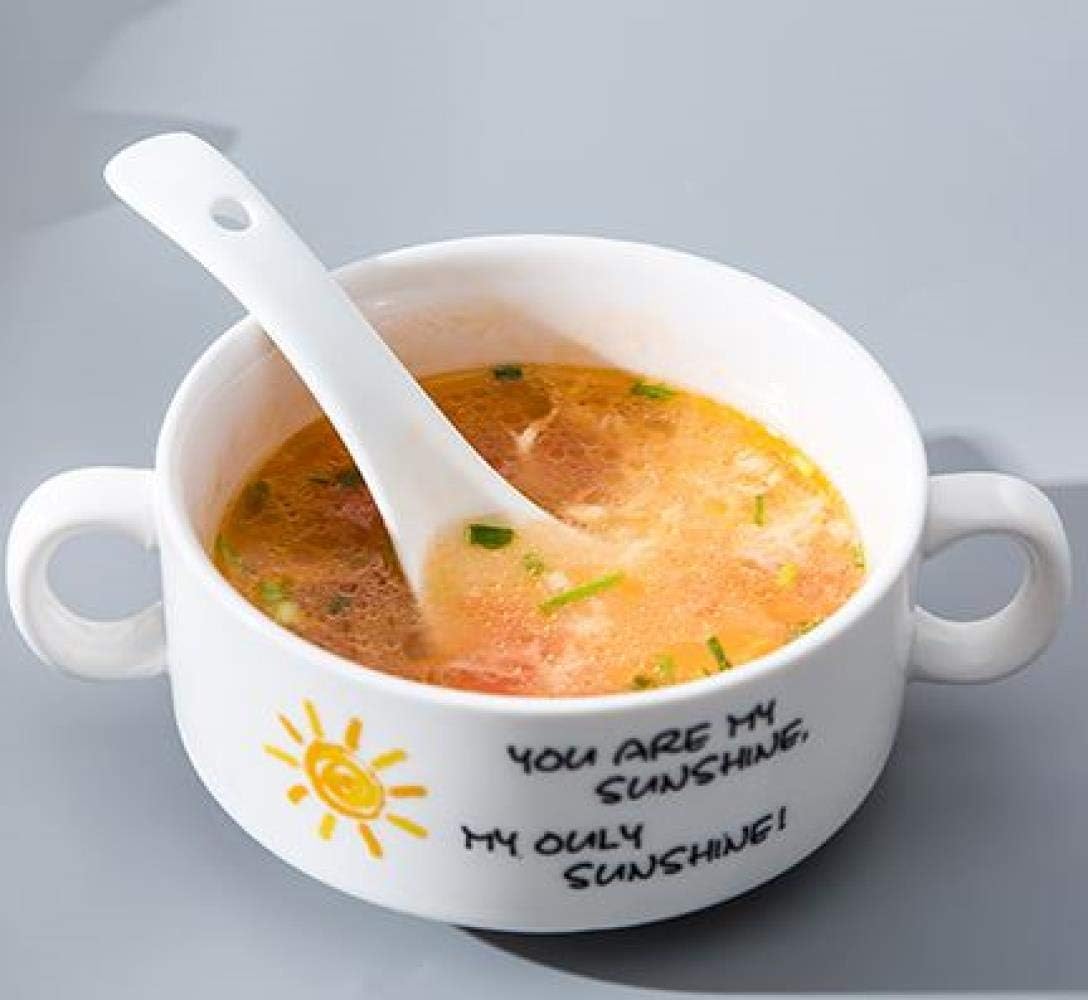 Ceramic Ramen Bowl Dinnerware Set, Home Rice Salad Instant Ramen Bowl, Pasta Noodle Cereal Salad Soba Udon