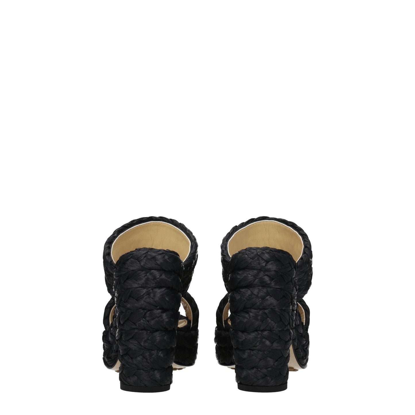Bottega Veneta ボッテガベネタサンダル女性ラフィアブラック - Image 3