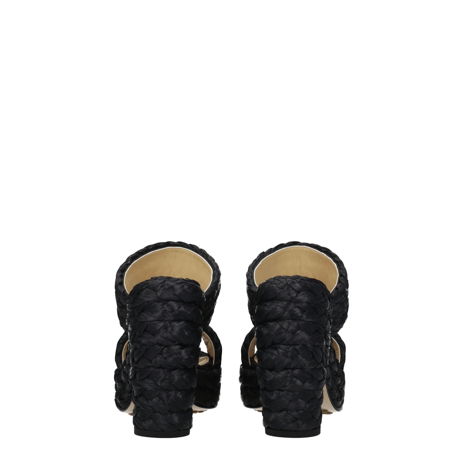 Bottega Veneta ボッテガベネタサンダル女性ラフィアブラック - Image 3