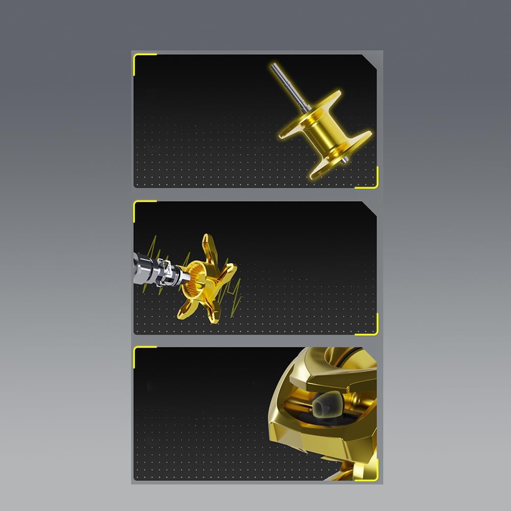 Bait Reel, Saltwater Fishing, Freshwater Fishing, Dual Use, 7.2:1 Gear Ratio, Maximum Drag Force, 17.6 lbs (8 kg), Fishing Reel, Magnetic Brake, Super Strong Reel