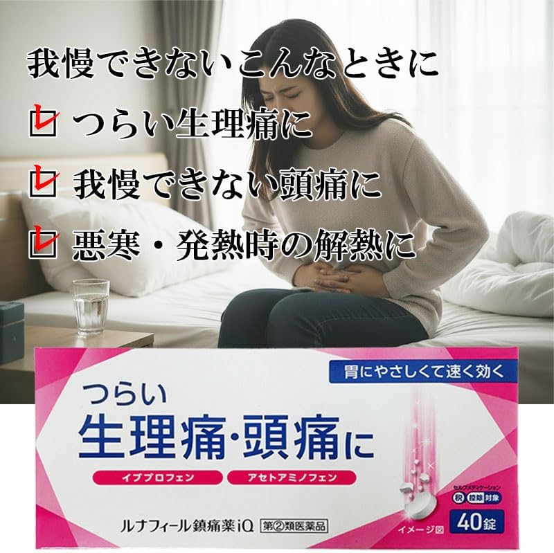 Lunafir Analgesic iQ 40 Tablets x 4