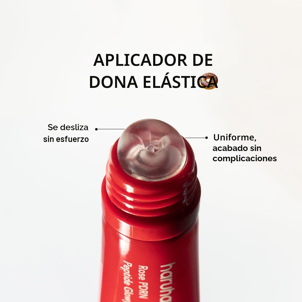 haruharu Wonder Rose PDRN Peptide Glowy Balm, humedad instantánea, repara los labios secos agrietados, humedad 24 horas, sin acabado ceroso, vegano, sin silicona, sin micro plástico, sin tinte, 0.33