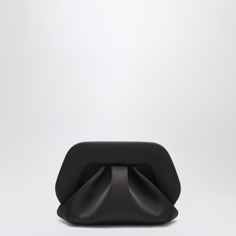 Themoire テモイレブラックサテンギアクラッチバッグ - Image 3