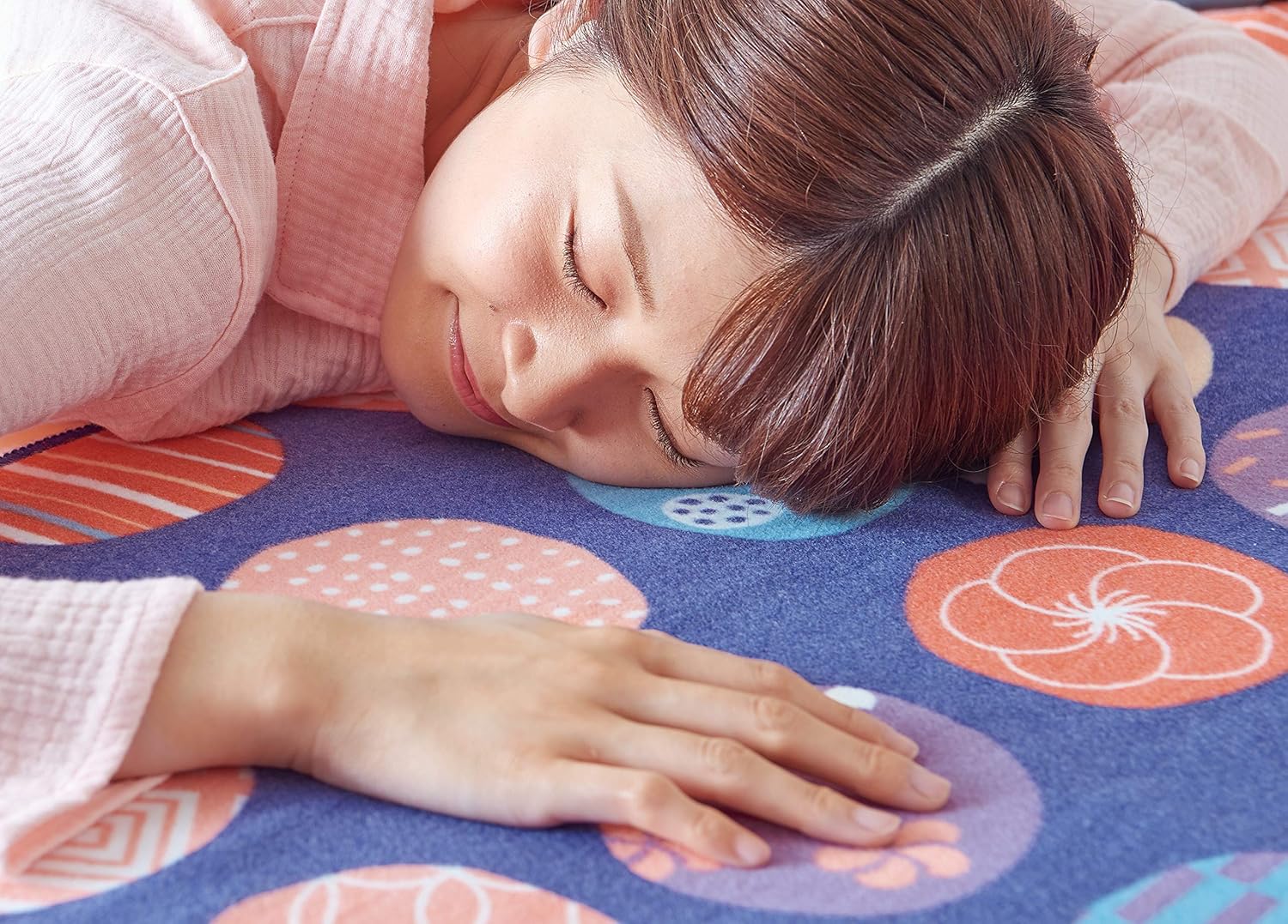 Sugibo SB20MSL03 Skin-friendly 100% Cotton Electric Cotton Bed Blanket, Made in Japan, 70.9 x 31.5 inches (180 x 80 cm), Long Size