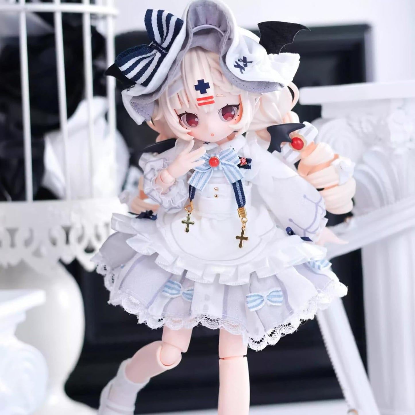 Blind Doll Sugary Girls Series MJD Articulated Joint Doll 1/8 18cm Blind Box Cute Girl BJD Figure (Random 1 Piece) [Official Genuine Product]
