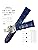 Seiko Time Lab Co., Ltd. Seiko Watch Band, Cowhide Calf Navy, Navy, Belt, D Buckle, Men's Watch Cloth (with Care Set)