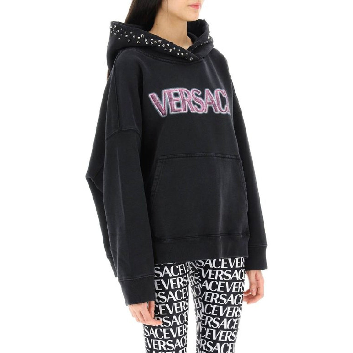 Versace ヴェルサーチヴェルサーチコットンロゴスウェットシャツ - Image 3