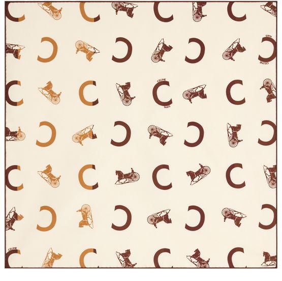 CELINE Bandana in silk twill - Image 3