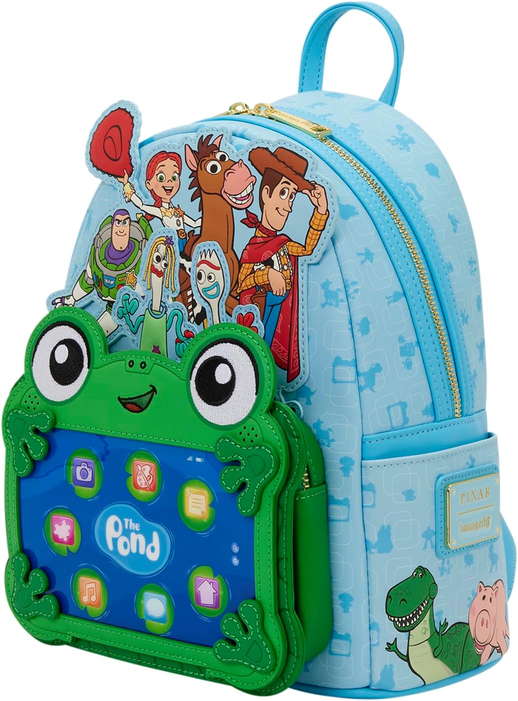 Loungefly Disney: Pixar - Toy Story 5 - To Infinity and Beyond - Mini mochila de personajes bordados - Regalo para niños y adultos - Bolsas coleccionables