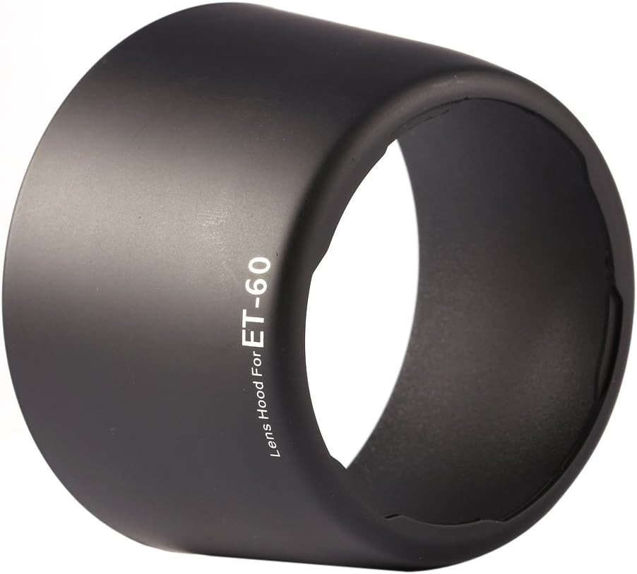 Lens Hood for 75-300mm Black Pro Fasional Replacement ET60 Lens Hood Twist Lock Mount Outdoor Sun Hood Flower Shape