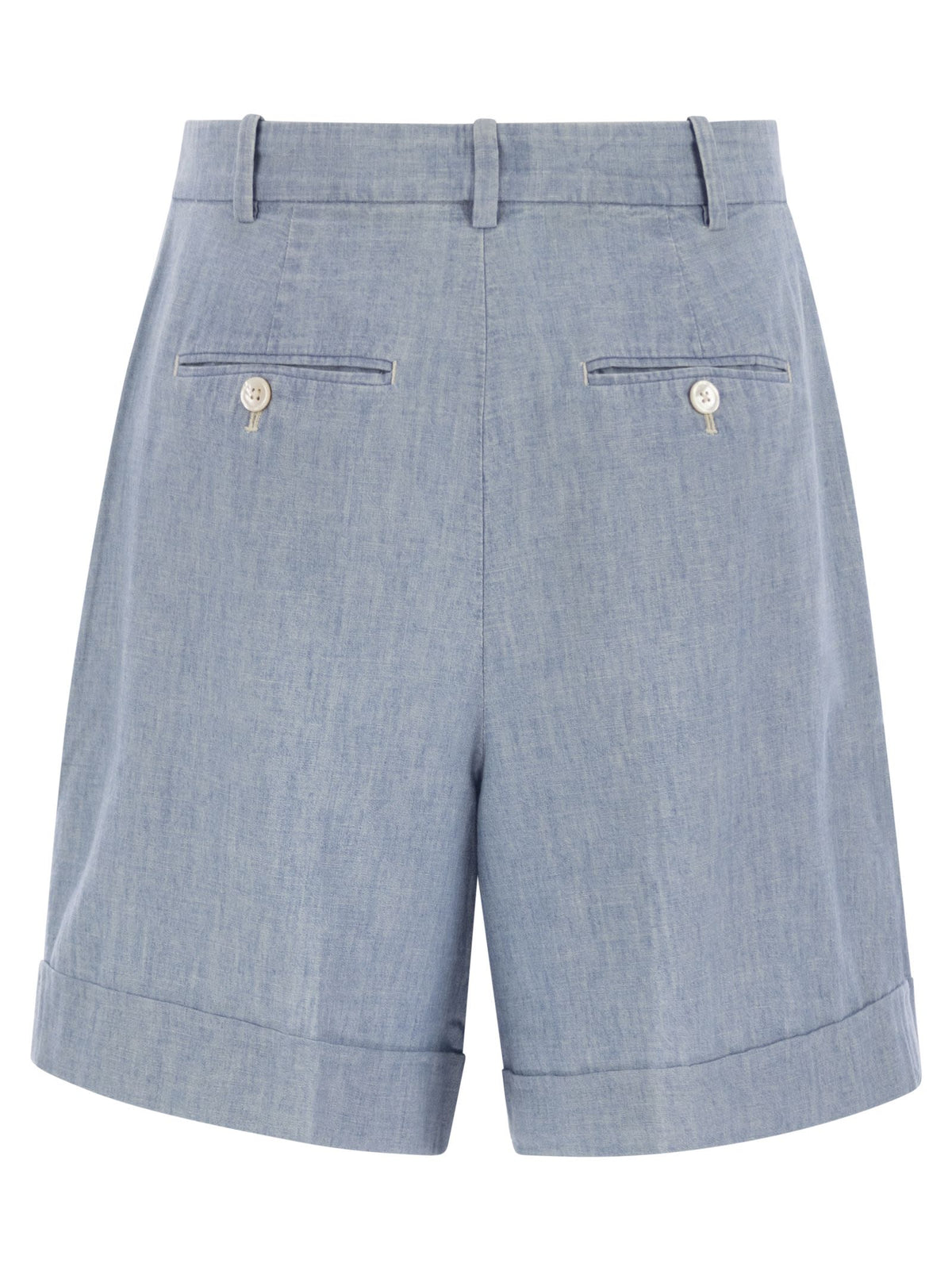 Polo ポロラルフローレンプリーツコットンシャンブレーショーツ - Image 3