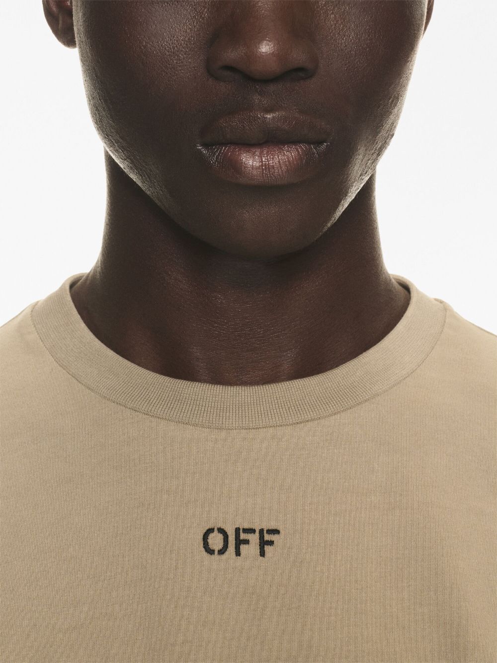 Off Off White Logo Cotton T Shirt - Image 3