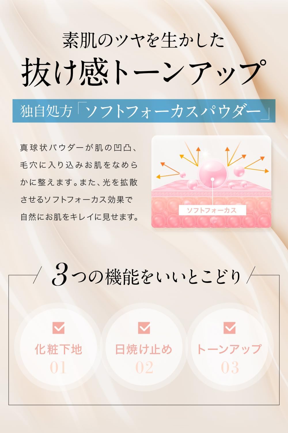 NANOA Dermatologist Featured Sunscreen Makeup Base Pink Tone Up Base Human Stem Cell Formulation Moisturizing Pores Anti Shine SPF 50+ PA++++ Additive-Free Made in Japan (1 Piece)