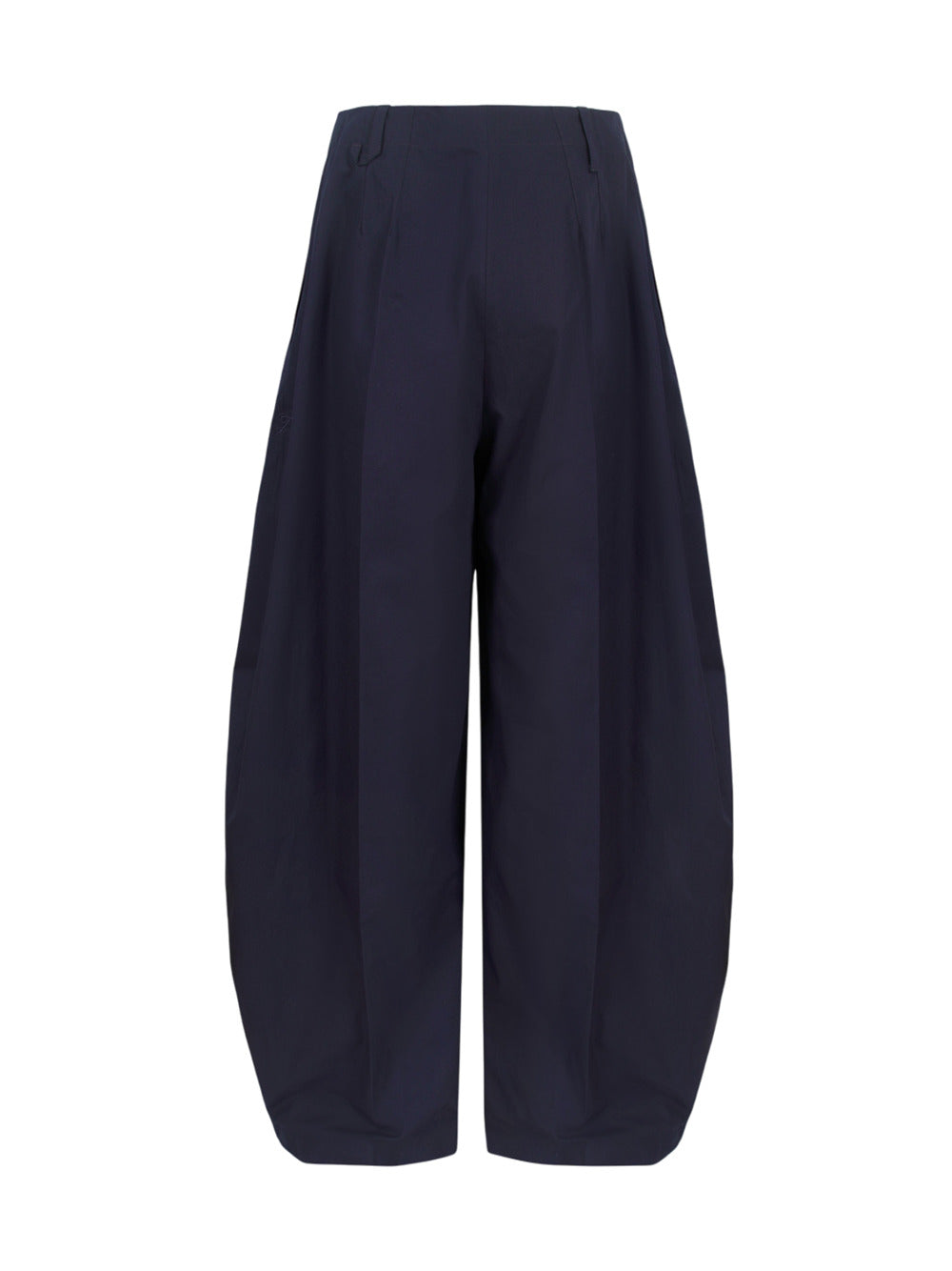 Jacquemus Jacquemus Wide Leg, Oval Cut Trousers In Navy Blue - Image 3