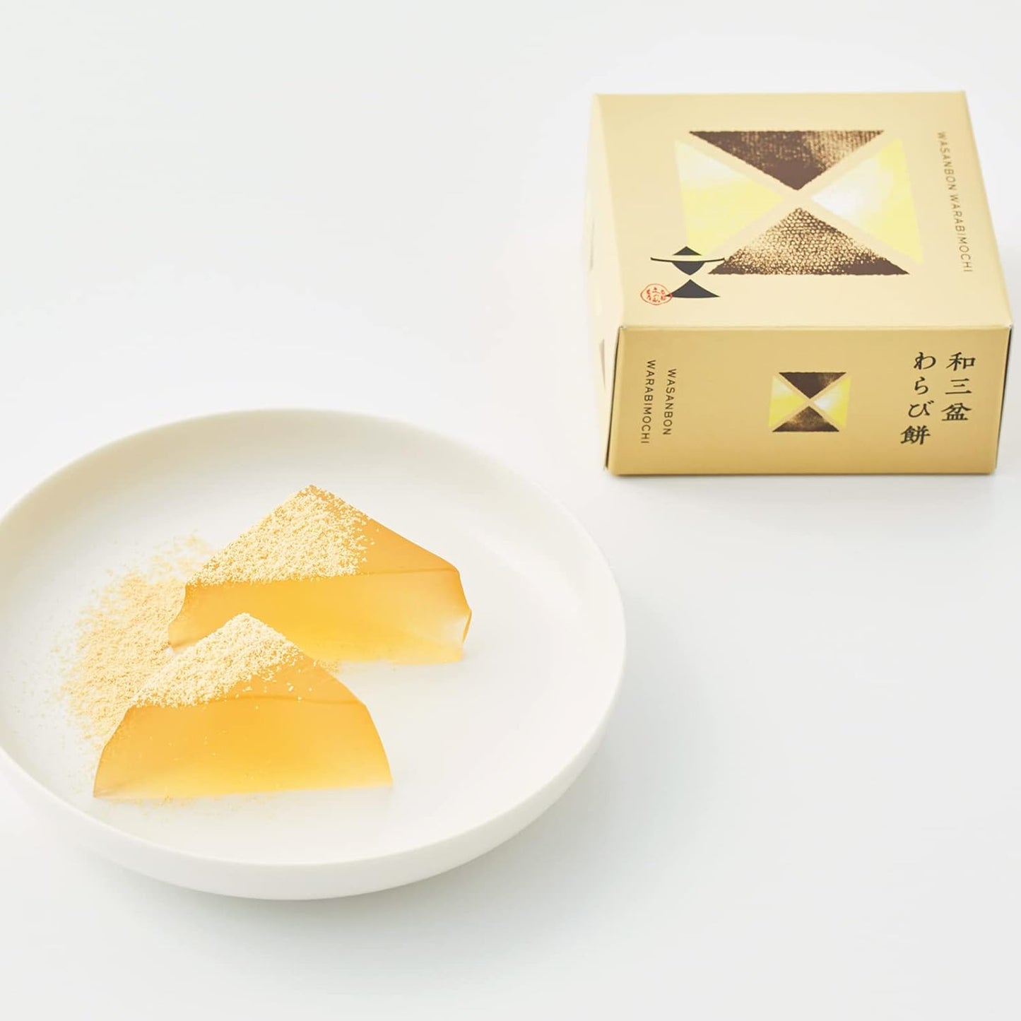 Bunnosuke Chaya Warabi Mochi 2-Type Set (Wakayama Sugar・Matcha) (116g×2 pieces)