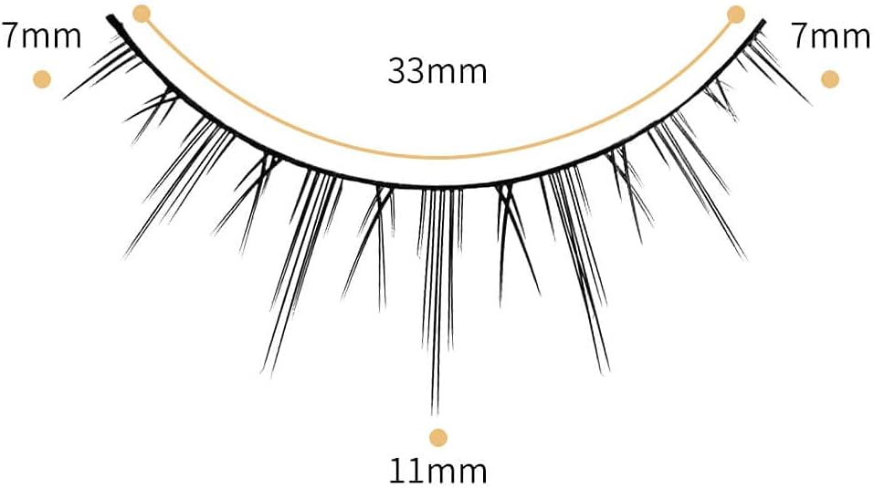 3D False Eyelashes Popular Black Natural Axis Soft Core Premium Fibers Hand Made A Natural Fluffy Long Soft Reusable 5 Pairs Long Middle Length Cluster Shape H22
