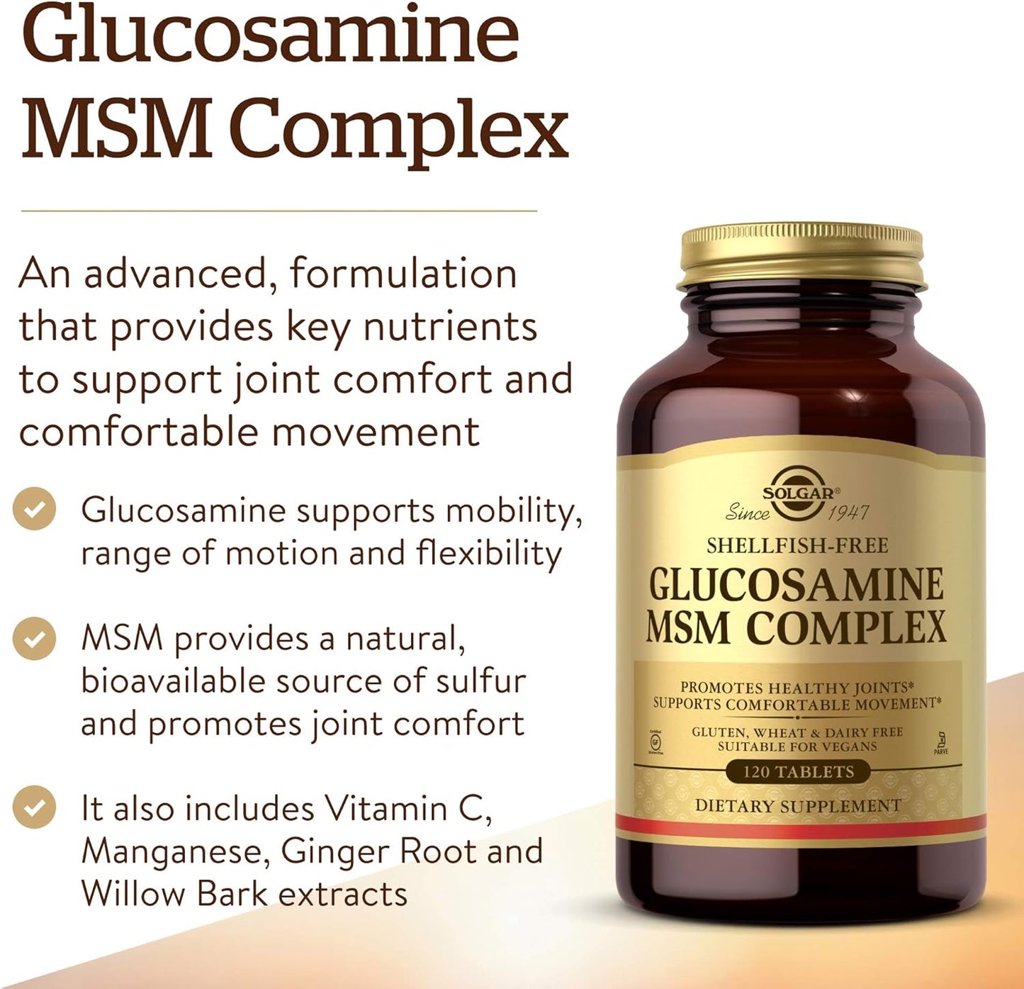 ????? Glucosamine MSM Complex (Shellfish-Free) Tablets, 120 Tabs