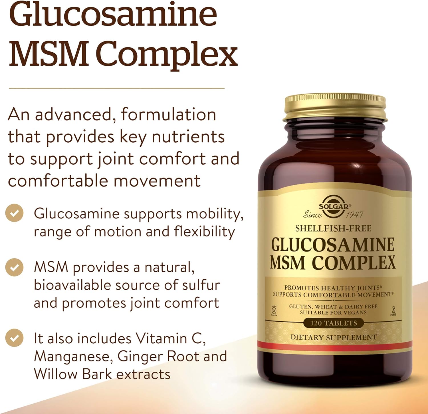 ????? Glucosamine MSM Complex (Shellfish-Free) Tablets, 120 Tabs