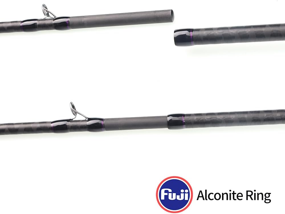 Raidoro H XH XXH Carbide Lure Rod, Carbon Fiber Fishing Rod, Casting Bait, 2-Strand, 6.5 ft (2.19 m), 6.9 ft (2.28 m), Black/Bass, Octopus, Ragyo, Catfish